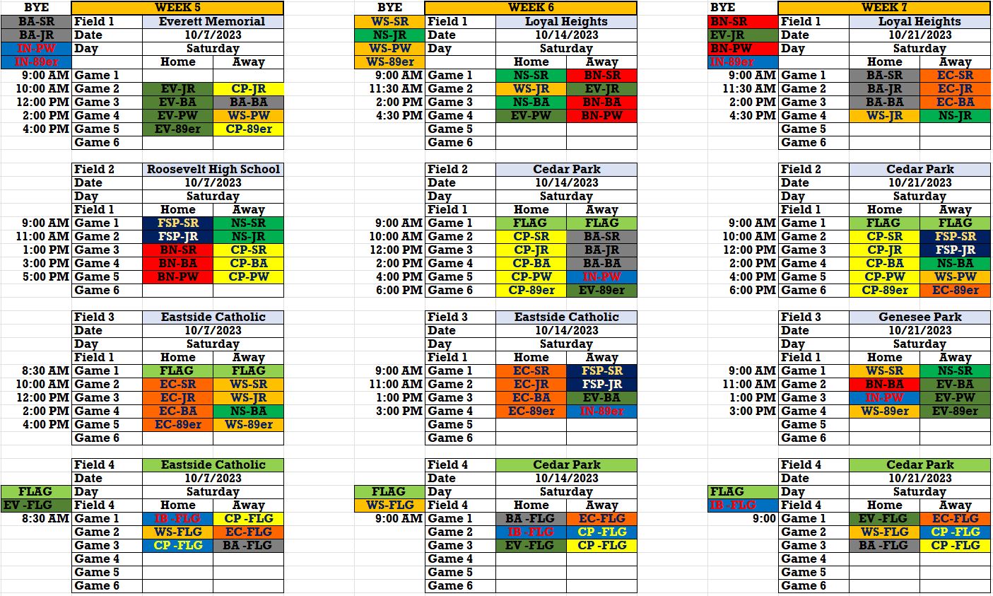 Schedule 5 - 7