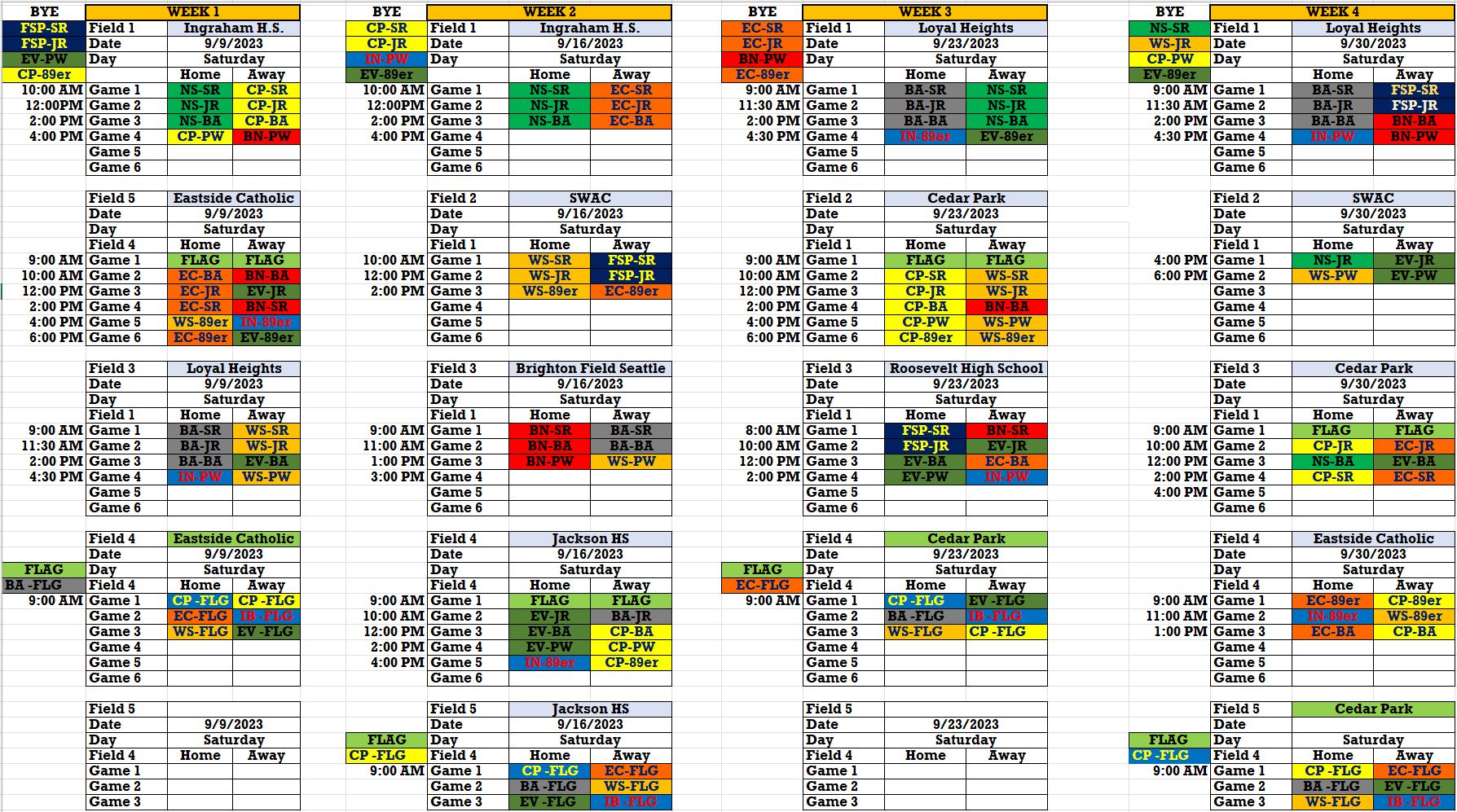 schedule 1 - 4